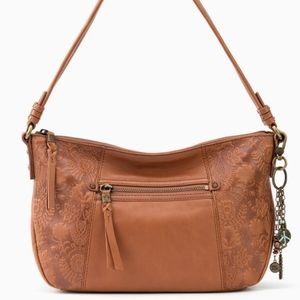 Bolinas satchel embossed leather great condition